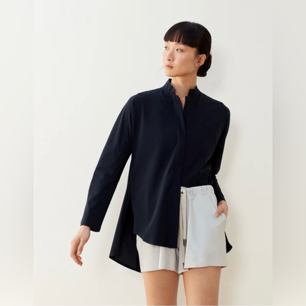 ADAY Something Borrowed Button Down Shirt, Size L… - image 1